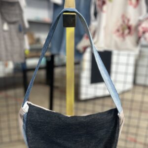 Sac recyclé fait main TULIPE NOIR